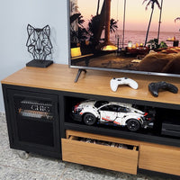 Rack estilo industrial com duas portas + duas gavetas