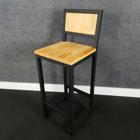 Banqueta estilo industrial pinus natural