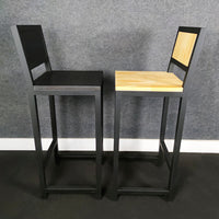 Banqueta estilo industrial preta