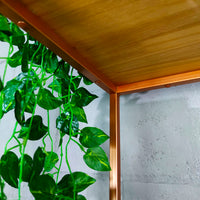 Estante estilo industrial slim laranja bronze 200Ax30Px120LCM