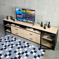 Rack estilo industrial 200x70x40cm