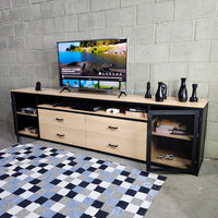 Rack estilo industrial 200x70x40cm