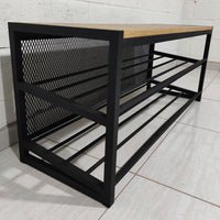 Sapateira estilo industrial 100x40x50cm