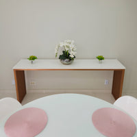 Aparador ripado laranja bronze 200Lx90Ax40Pcm