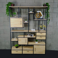 Estante estilo industrial 200Ax150Lx30Pcm