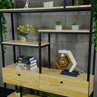 Estante estilo industrial 120x200x30cm