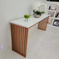 Aparador ripado laranja bronze 200Lx90Ax40Pcm