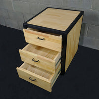 Gaveteiro Rústico Industrial, 3 gavetas - Natural