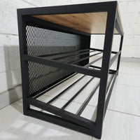 Sapateira estilo industrial 100x40x50cm