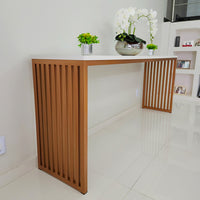 Aparador ripado laranja bronze 200Lx90Ax40Pcm