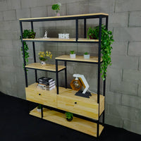 Estante estilo industrial 120x200x30cm