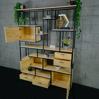 Estante estilo industrial 200Ax150Lx30Pcm