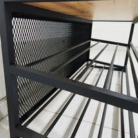 Sapateira estilo industrial 100x40x50cm