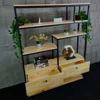 Estante estilo industrial 120x200x30cm