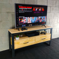 Rack estilo industrial com gavetas 120Lx30Px60Acm