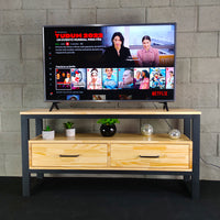 Rack estilo industrial com gavetas 120Lx30Px60Acm